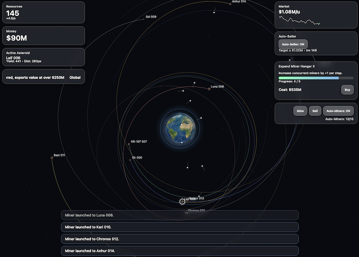 Asteroid Miners — Day 5