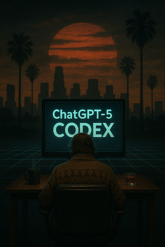 Developer collaborating with an AI coding assistant