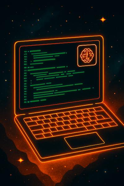 Futuristic neon interface showing ChatGPT-5 Codex inside VSCode