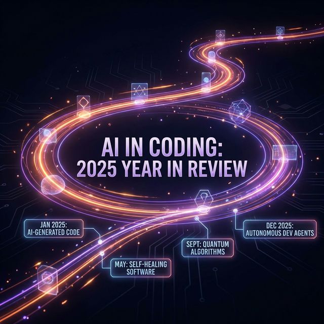 Abstract illustration representing 2025 AI trends